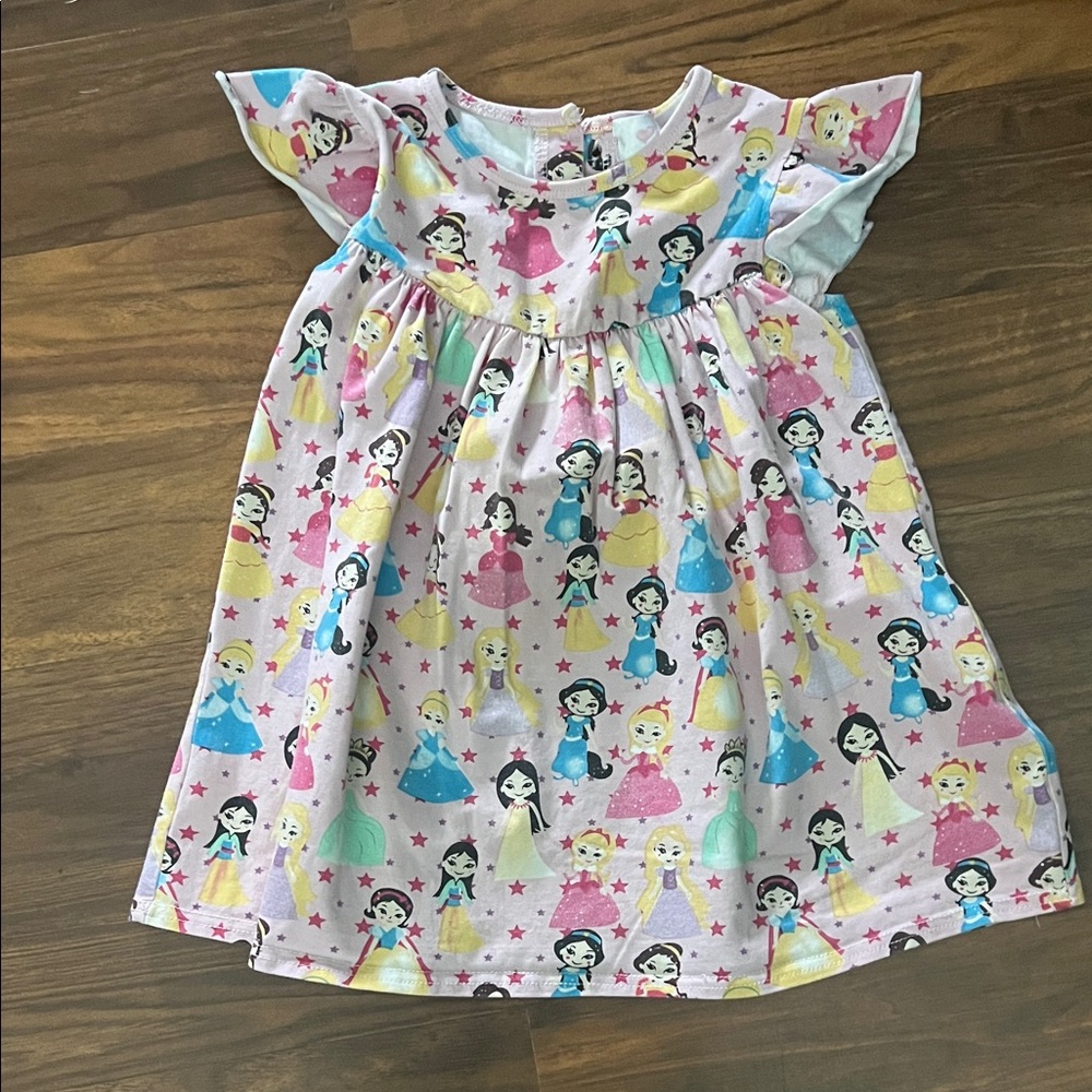 Colorful Princess Print Dress